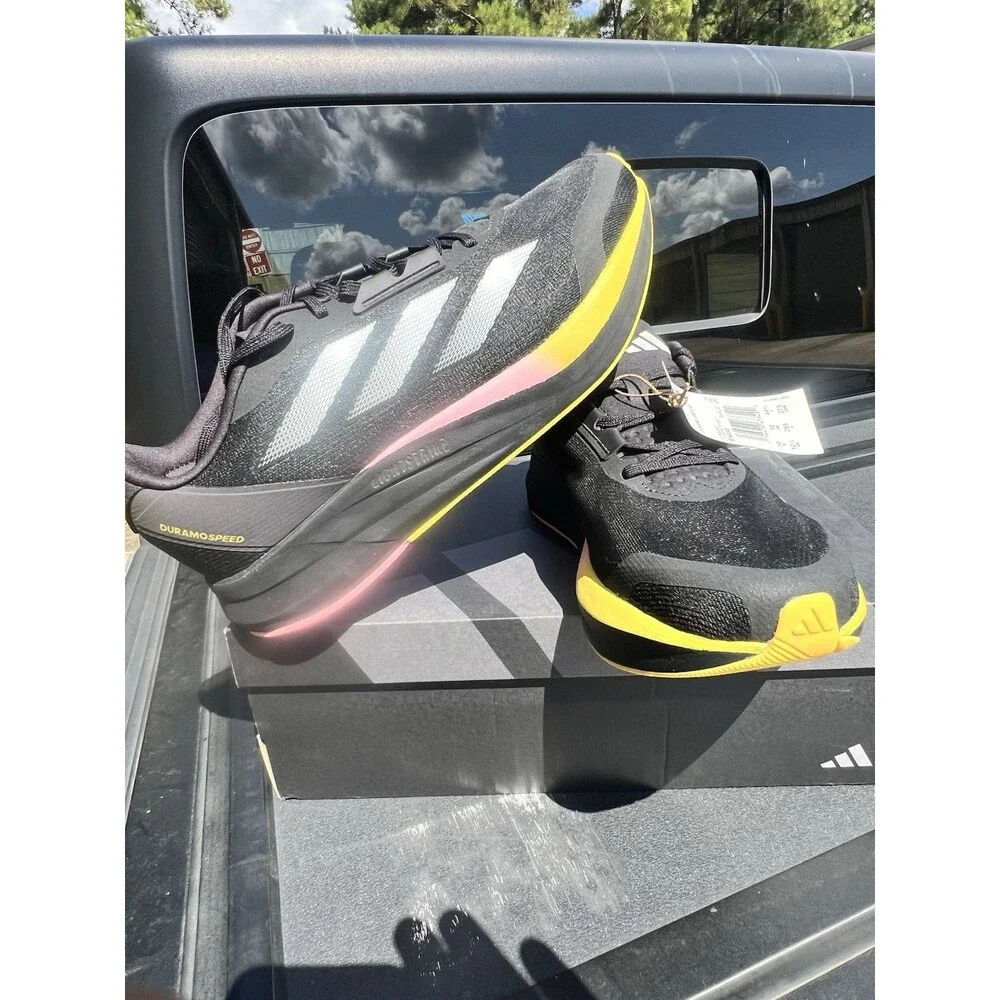 Adidas Duramo Speed M IE4036 Athletic Comfort Black Running Shoe Mens Size 13